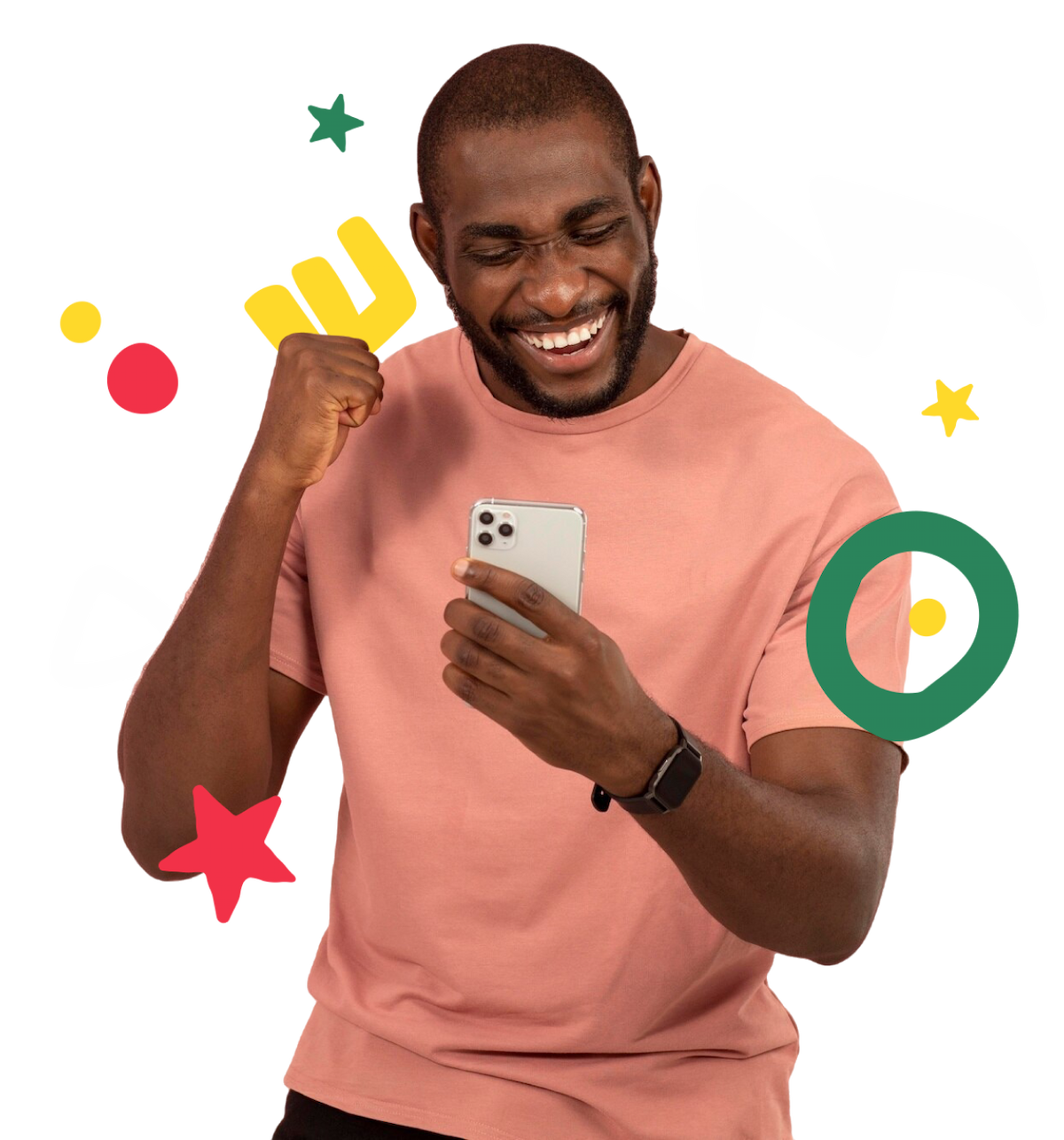 man holding phone